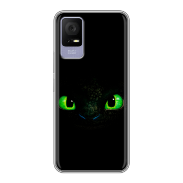 Силиконовый чехол на TCL 405 с принтом Как приручить дракона