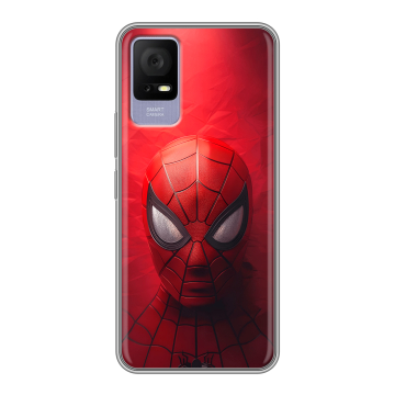 Силиконовый чехол на TCL 405 с принтом Spiderman Человек паук