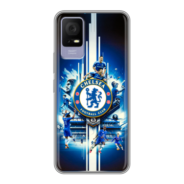 Силиконовый чехол на TCL 405 с принтом Chelsea Челси Силиконовый чехол на TCL 405 с принтом Chelsea Челси