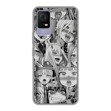 Силиконовый чехол на TCL 405 с принтом Ahegao Ахегао Аниме Силиконовый чехол на TCL 405 с принтом Ahegao Ахегао Аниме