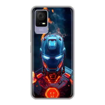 Силиконовый чехол на TCL 405 с принтом IronMan Железный человек Силиконовый чехол на TCL 405 с принтом IronMan Железный человек