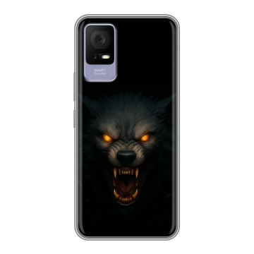 Силиконовый чехол на TCL 405 с принтом Волк Силиконовый чехол на TCL 405 с принтом Волк