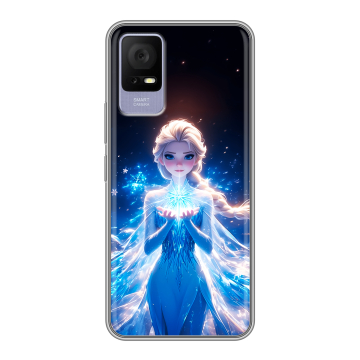 Силиконовый чехол на TCL 405 с принтом Холодное сердце Frozen