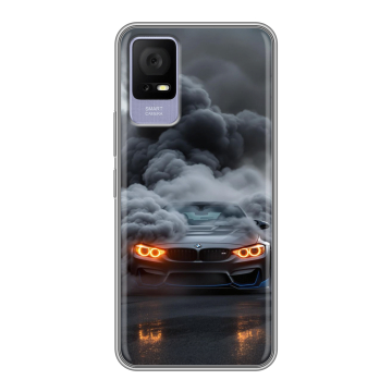 Силиконовый чехол на TCL 405 с принтом BMW БМВ