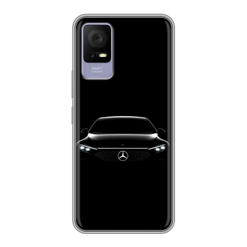 Силиконовый чехол на TCL 405 с принтом Mercedes Мерседес