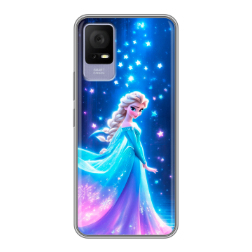 Силиконовый чехол на TCL 405 с принтом Холодное сердце Frozen
