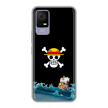 Силиконовый чехол на TCL 405 с принтом One Piece Ван Пис
