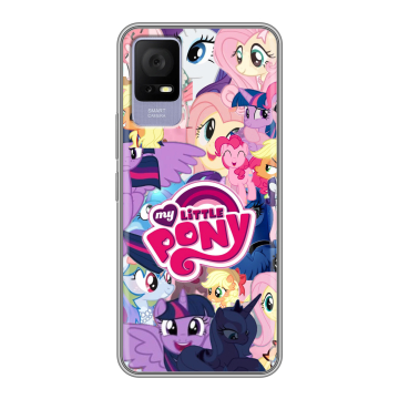 Силиконовый чехол на TCL 405 с принтом My little pony Дружба чудо Силиконовый чехол на TCL 405 с принтом My little pony Дружба чудо