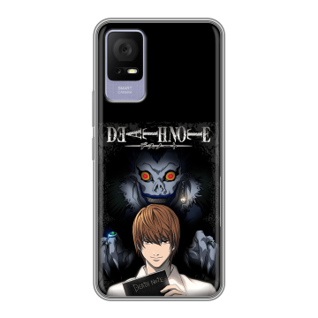 Силиконовый чехол на TCL 405 с принтом Death note Тетрадь смерти Силиконовый чехол на TCL 405 с принтом Death note Тетрадь смерти