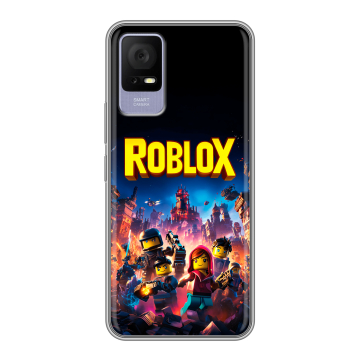 Силиконовый чехол на TCL 405 с принтом Roblox Роблокс Силиконовый чехол на TCL 405 с принтом Roblox Роблокс
