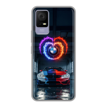 Силиконовый чехол на TCL 405 с принтом BMW БМВ Силиконовый чехол на TCL 405 с принтом BMW БМВ
