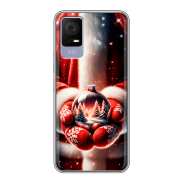 Силиконовый чехол на TCL 405 с принтом Новый год Силиконовый чехол на TCL 405 с принтом Новый год