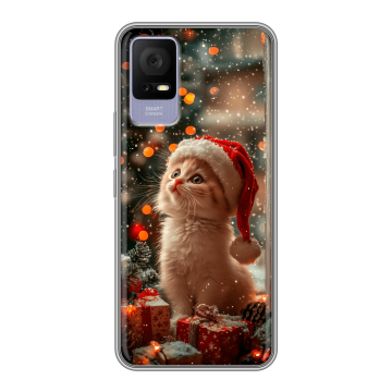 Силиконовый чехол на TCL 405 с принтом Новый год Силиконовый чехол на TCL 405 с принтом Новый год