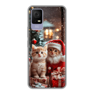 Силиконовый чехол на TCL 405 с принтом Новый год Силиконовый чехол на TCL 405 с принтом Новый год