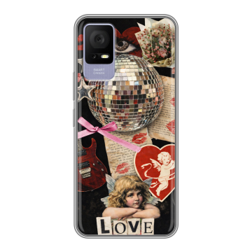 Силиконовый чехол на TCL 405 с принтом для девочек Силиконовый чехол на TCL 405 с принтом для девочек