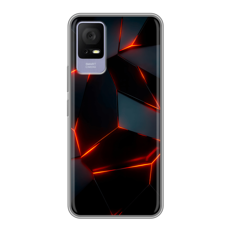Силиконовый чехол на TCL 405 с принтом Яркие абстракции Силиконовый чехол на TCL 405 с принтом Яркие абстракции