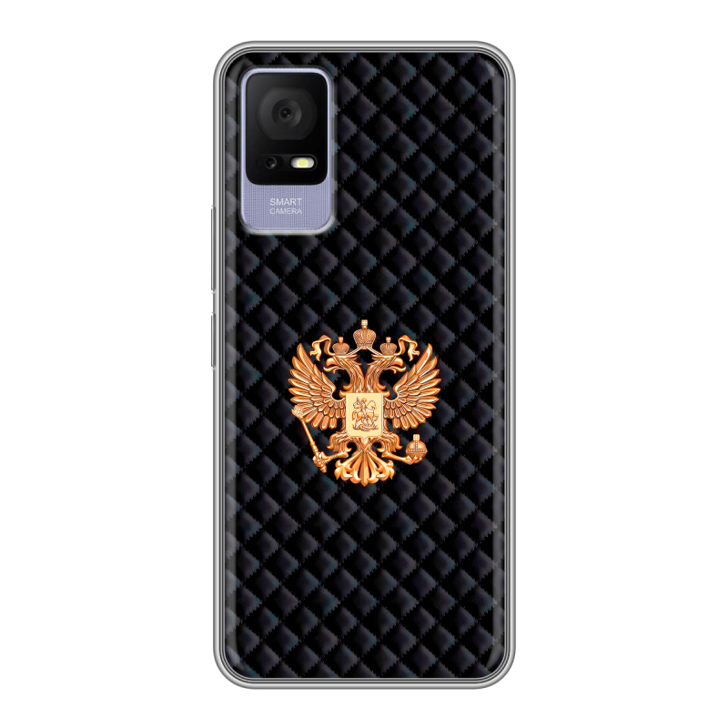Силиконовый чехол на TCL 405 с принтом Герб России принт Силиконовый чехол на TCL 405 с принтом Герб России принт