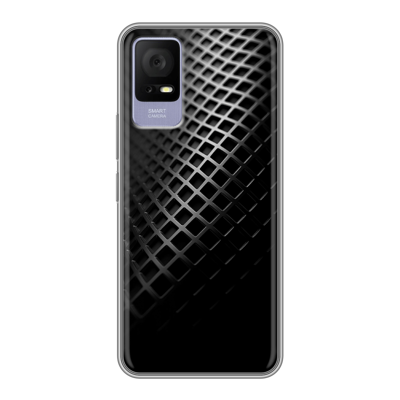 Силиконовый чехол на TCL 405 с принтом Текстура металла Силиконовый чехол на TCL 405 с принтом Текстура металла
