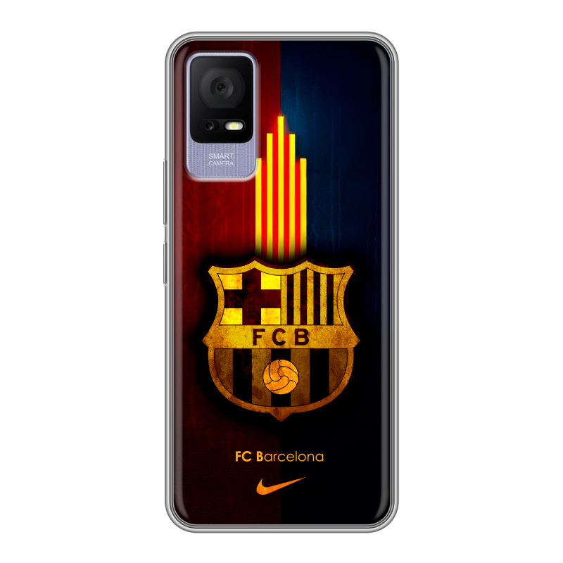 Силиконовый противоударный чехол на TCL 405 с принтом Барселона Barcelona Силиконовый противоударный чехол на TCL 405 с принтом Барселона Barcelona