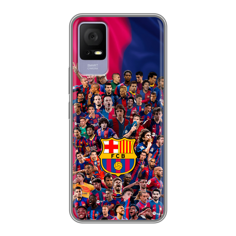 Силиконовый противоударный чехол на TCL 405 с принтом Барселона Barcelona Силиконовый противоударный чехол на TCL 405 с принтом Барселона Barcelona