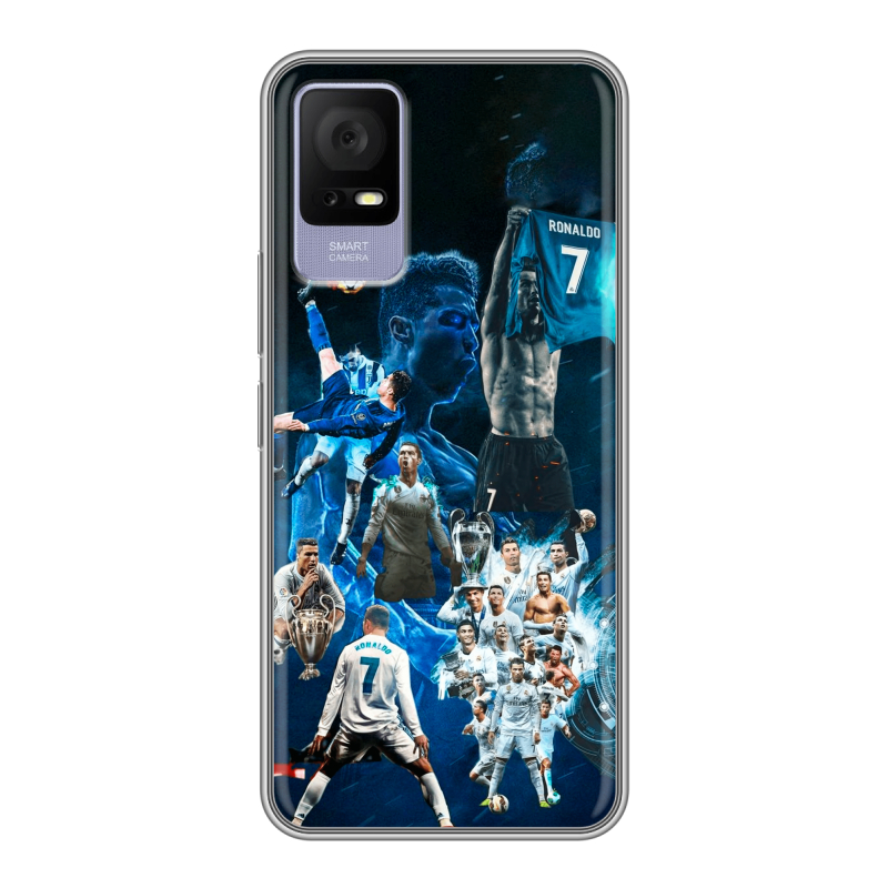 Силиконовый чехол на TCL 405 с принтом Реал Роналдо Силиконовый чехол на TCL 405 с принтом Реал Роналдо
