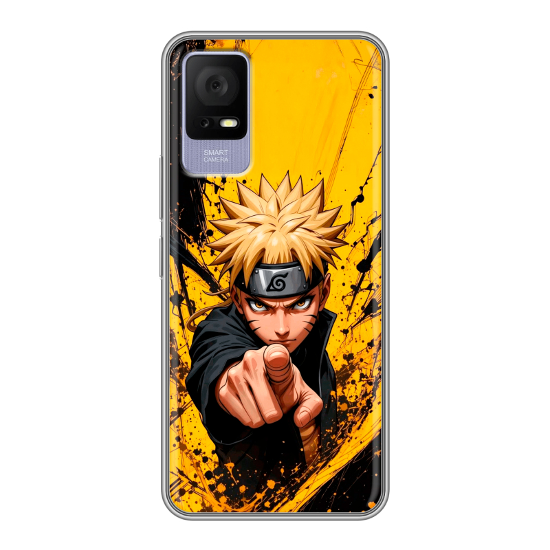 Силиконовый противоударный чехол на TCL 405 с принтом Naruto Наруто Силиконовый противоударный чехол на TCL 405 с принтом Naruto Наруто