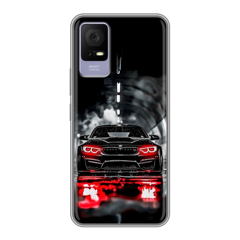 Силиконовый чехол на TCL 405 с принтом BMW БМВ Силиконовый чехол на TCL 405 с принтом BMW БМВ