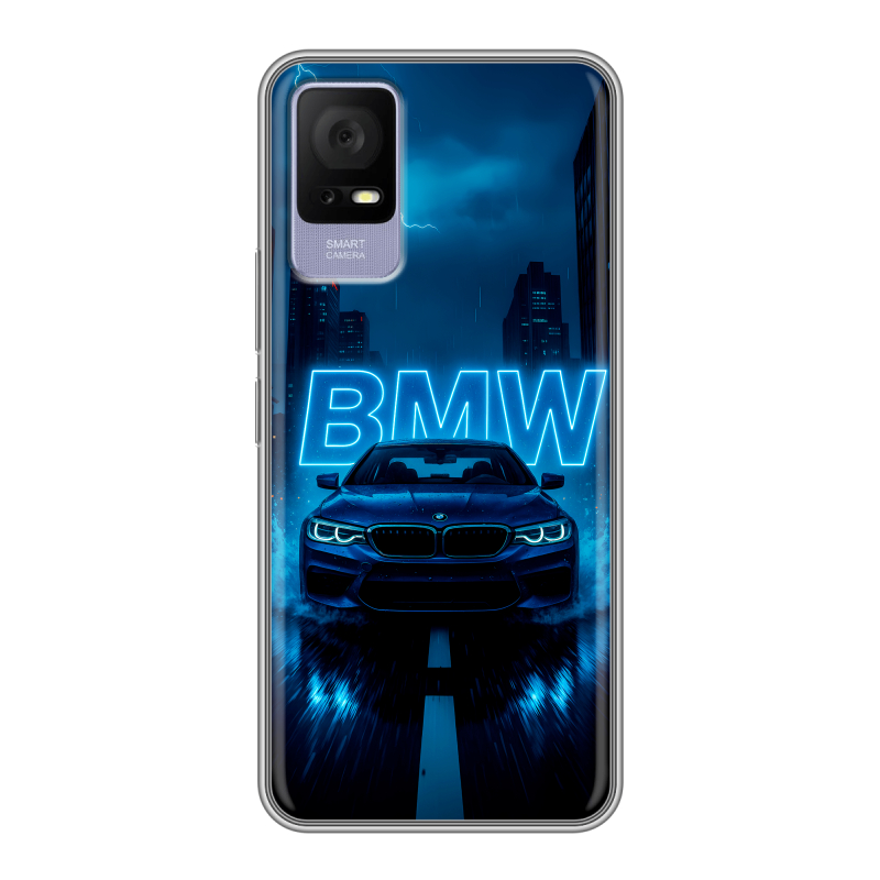 Силиконовый чехол на TCL 405 с принтом BMW БМВ Силиконовый чехол на TCL 405 с принтом BMW БМВ