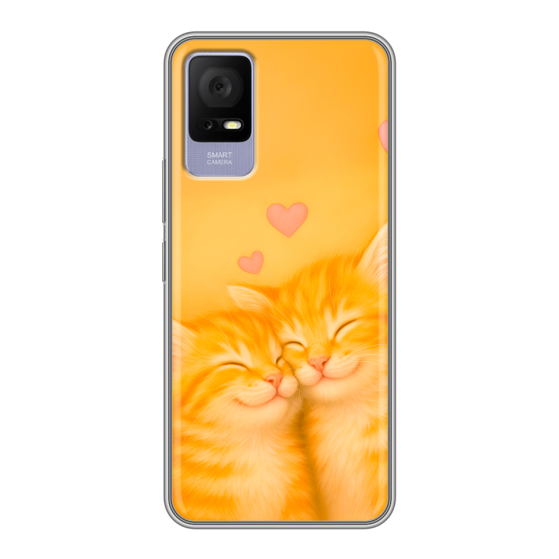 Силиконовый чехол на TCL 405 с принтом Милые котята Силиконовый чехол на TCL 405 с принтом Милые котята
