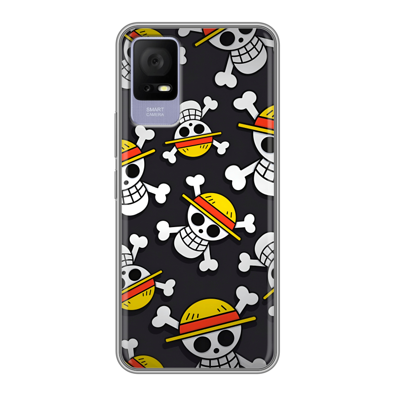 Силиконовый чехол на TCL 405 с принтом One Piece Ван Пис Силиконовый чехол на TCL 405 с принтом One Piece Ван Пис