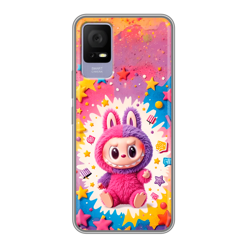 Силиконовый чехол на TCL 405 с принтом Labubu Лабубу Силиконовый чехол на TCL 405 с принтом Labubu Лабубу