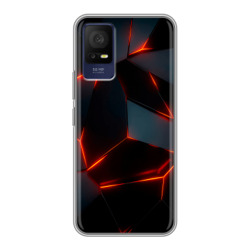 Силиконовый чехол на TCL 408 с принтом Яркие абстракции Силиконовый чехол на TCL 408 с принтом Яркие абстракции