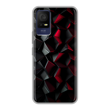 Силиконовый чехол на TCL 408 с принтом Абстракция Силиконовый чехол на TCL 408 с принтом Абстракция