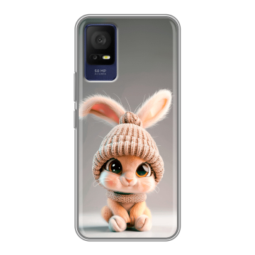 Силиконовый чехол на TCL 408 с принтом Кролик