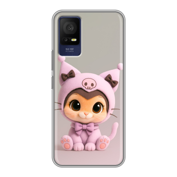 Силиконовый чехол на TCL 408 с принтом Куроми Kuromi 