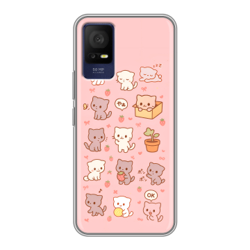 Силиконовый чехол на TCL 408 с принтом Hello Kitty Хелоу Кити Силиконовый чехол на TCL 408 с принтом Hello Kitty Хелоу Кити