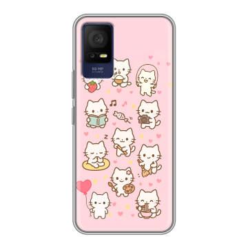 Силиконовый чехол на TCL 408 с принтом Hello Kitty Хелоу Кити Силиконовый чехол на TCL 408 с принтом Hello Kitty Хелоу Кити