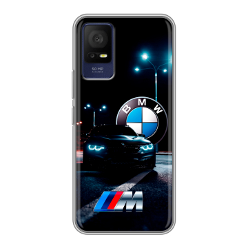 Силиконовый чехол на TCL 408 с принтом БМВ BMW