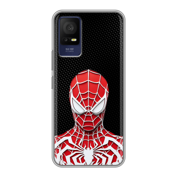 Силиконовый чехол на TCL 408 с принтом человек паук spiderman Силиконовый чехол на TCL 408 с принтом человек паук spiderman