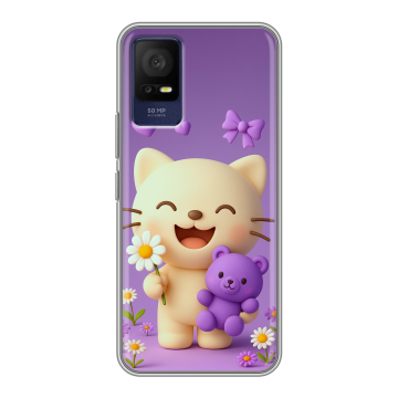 Силиконовый чехол на TCL 408 с принтом для девочек Силиконовый чехол на TCL 408 с принтом для девочек