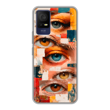 Силиконовый чехол на TCL 408 с принтом Модный принт Силиконовый чехол на TCL 408 с принтом Модный принт