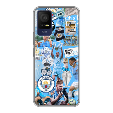 Силиконовый чехол на TCL 408 с принтом Man City Манчестер Сити Силиконовый чехол на TCL 408 с принтом Man City Манчестер Сити