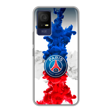 Силиконовый чехол на TCL 408 с принтом PSG ПСЖ Силиконовый чехол на TCL 408 с принтом PSG ПСЖ