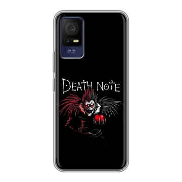 Силиконовый чехол на TCL 408 с принтом Death note Тетрадь смерти