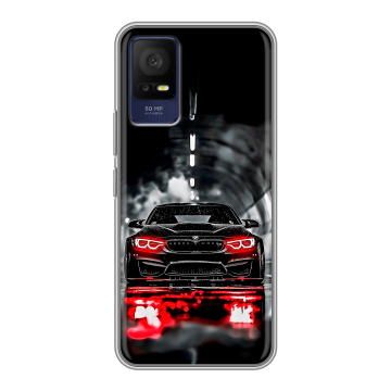 Силиконовый чехол на TCL 408 с принтом BMW БМВ