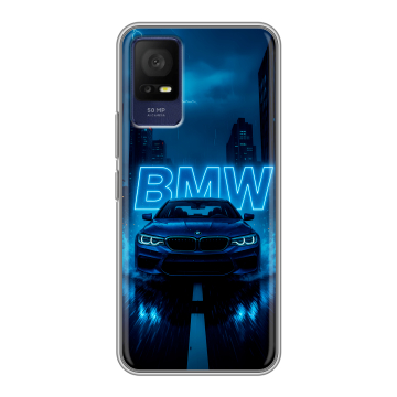 Силиконовый чехол на TCL 408 с принтом BMW БМВ Силиконовый чехол на TCL 408 с принтом BMW БМВ