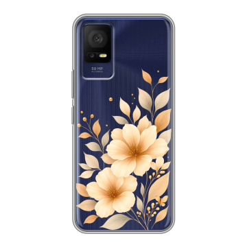 Силиконовый чехол на TCL 408 с принтом для девушки Силиконовый чехол на TCL 408 с принтом для девушки