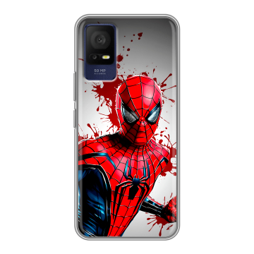 Силиконовый чехол на TCL 408 с принтом Spiderman Человек паук Силиконовый чехол на TCL 408 с принтом Spiderman Человек паук