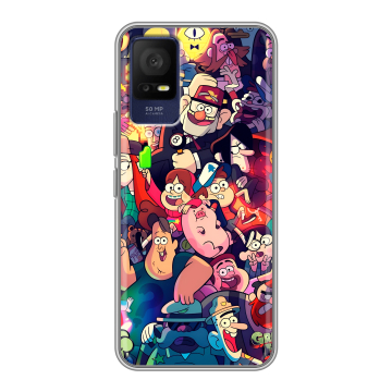Силиконовый чехол на TCL 408 с принтом Gravity Falls Гравити Фолз Силиконовый чехол на TCL 408 с принтом Gravity Falls Гравити Фолз