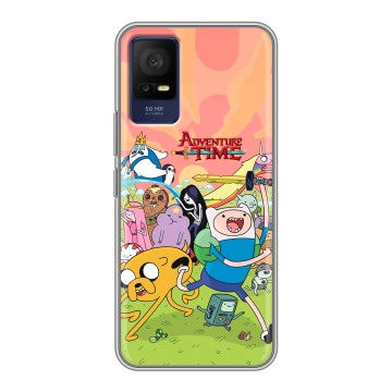 Силиконовый чехол на TCL 408 с принтом Adventure time Время приключений Силиконовый чехол на TCL 408 с принтом Adventure time Время приключений